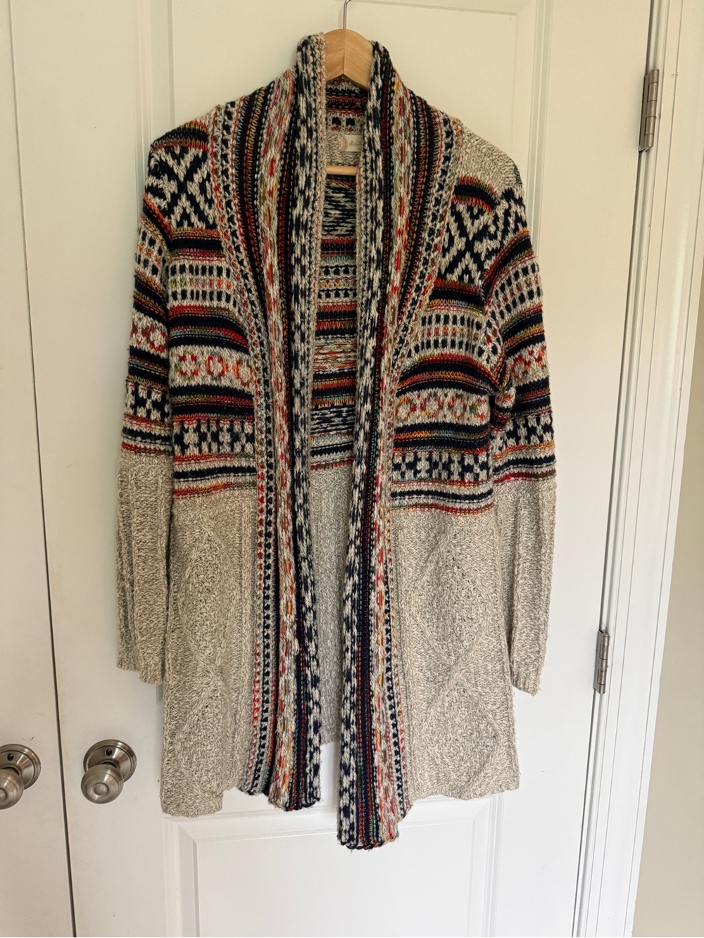 Altar'd State Cardigan Fair Isle Boho knit cardigan